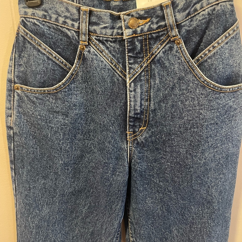 Vintage Classic Lawman Blue Straight Western Rodeo Leg Jeans Size 9 x 32 NWT